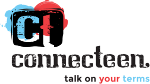 img des: Calgary ConnecTeen Logo img text: ConnecTeen - talk on your terms