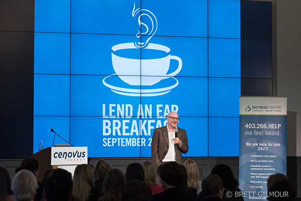 David Granirer, a comedian, counsellor, speaker and author, headlined our Lend An Ear Breakfast.